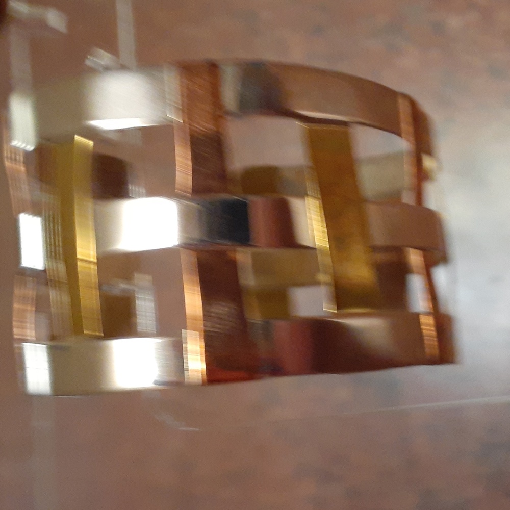 Rlm studio  gorgeous silver, copper and brass cuff bracelet - Picture 2 of 5